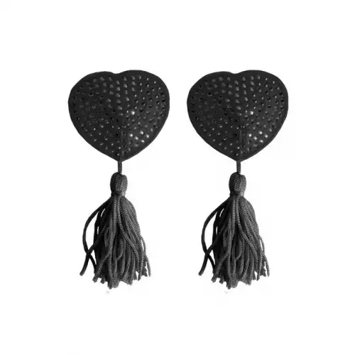 Фото Shotsmedia, Голландия Украшение на соски  Nipple Tassels Heart черное