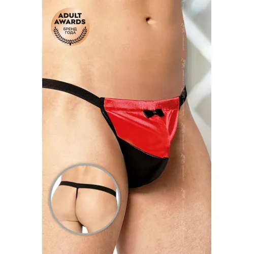 Изображение SoftLine Collection, Польша Стринги мужские с бабочкой SoftLine Collection, красный, S/L