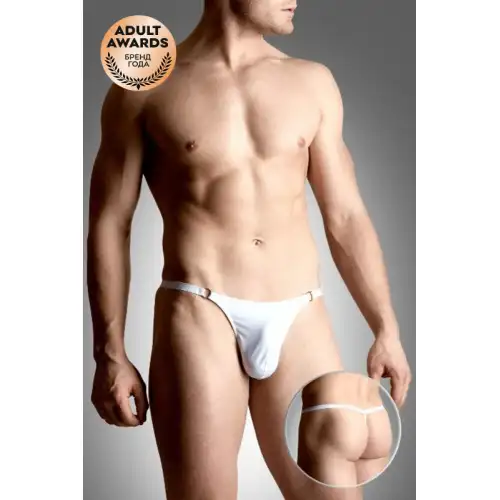 Изображение SoftLine Collection, Польша Стринги мужские wetlook SoftLine Collection, белый, S/L