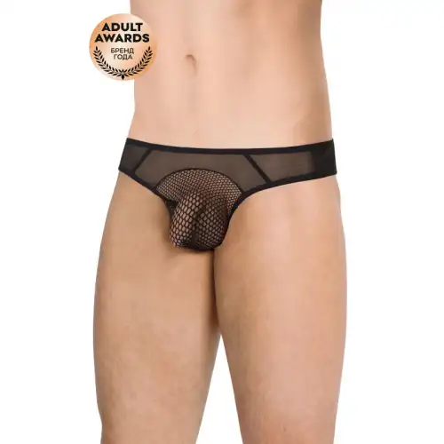 Фото SoftLine Collection, Польша Трусы мужские со вставками из сетки SoftLine Collection, черный, XL