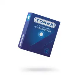 Презервативы Torex, классические, латекс, 19 см, 5,5 см, 3 шт.