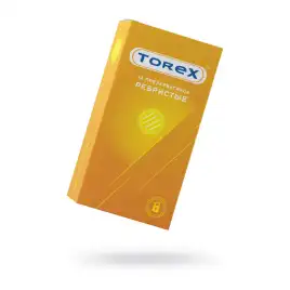 Презервативы Torex, ребристые, латекс, 18,5 см, 5,4 см, 12 шт.