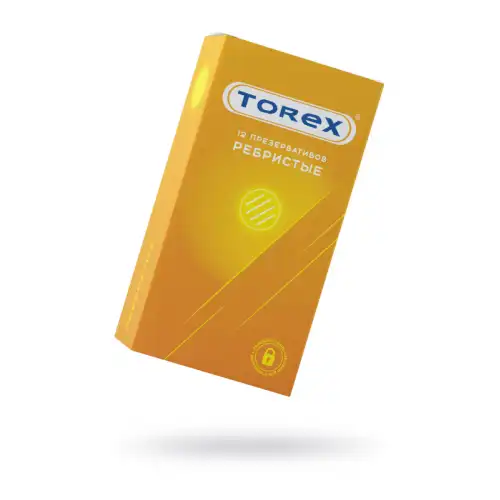 Фото Torex Презервативы Torex, ребристые, латекс, 18,5 см, 5,4 см, 12 шт.