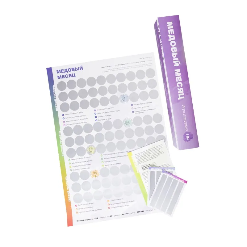 Фото Erolanta Lingerie Набор игр со скретч-слоем Erolanta Медовый месяц (2 шт)