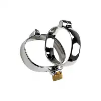 Изображение Metal by TOYFA Наручники/ Оковы на ноги, TOYFA Metal, серебристые, 7,5Х9,5 см