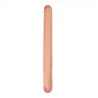 Фото  Фаллоимитатор RealStick Brutal Castor двусторонний, neoskin, телесный, 56 cм
