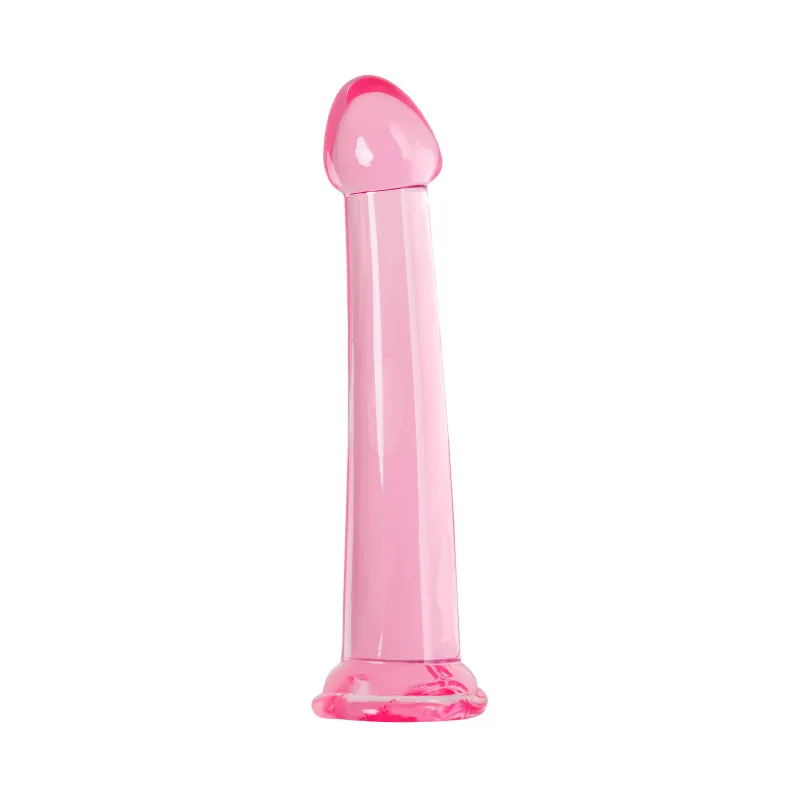 Фото TOYFA Basic Нереалистичный фаллоимитатор TOYFA Basic Jelly Dildo L, TPE, розовый, 20 см