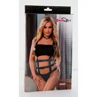 Erolanta Lingerie Боди с wetlook-эффектом черное-OS — купить в Минске Изображение Erolanta Lingerie Боди с wetlook-эффектом черное-OS