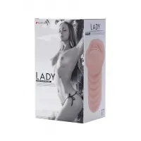 Изображение KOKOS Мастурбатор реалистичный KOKOS Three Sisters Lady с вибрацией, TPR, телесный, 18 см