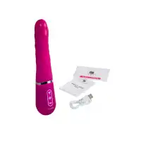 Фото  Нереалистичный вибратор Ailighter Smart Telescopic lover, TPE, розовый, 27,1 см.