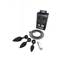 Фото Bathmate, Великобритания Набор анальных плагов Bathmate Anal Training Plugs VIBE, силикон, чёрный