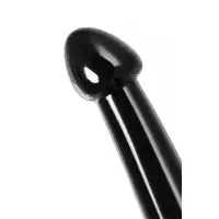 Изображение TOYFA Basic Нереалистичный фаллоимитатор TOYFA Basic Jelly Dildo M, TPE, чёрный, 18 см