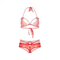 Candy Girl, Гонконг Комплект Candy Girl (бюстгальтер, трусики, металлические ушки), кружево, красный, OS — купить в Минске Изображение Candy Girl, Гонконг Комплект Candy Girl (бюстгальтер, трусики, металлические ушки), кружево, красный, OS