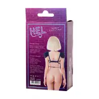 Изображение H.E.L. Стреп H.E.L. Kendall, текстиль + перья, черный, OS