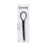 Изображение A-toys by TOYFA Лассо на пенис A-Toys by TOYFA Riat с двумя бусинами, силикон, черное, 19,5 см