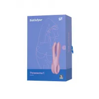 Изображение Satisfyer, Германия Вибростимулятор Satisfyer Threesome 1, силикон, розовый, 14 см