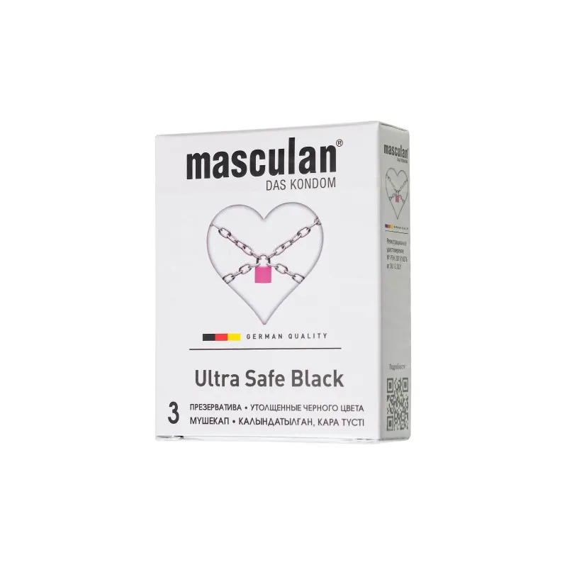 Фото Masculan Презервативы Masculan, ultra 4, ультрапрочные, 19 см, 5,3 см, 3 шт. (Ultra Safe №3)