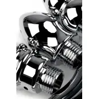 Изображение Metal by TOYFA Анальный душ с тремя насадками Metal by TOYFA, металл, серебряный, Ø 2 см, 15,4 гр