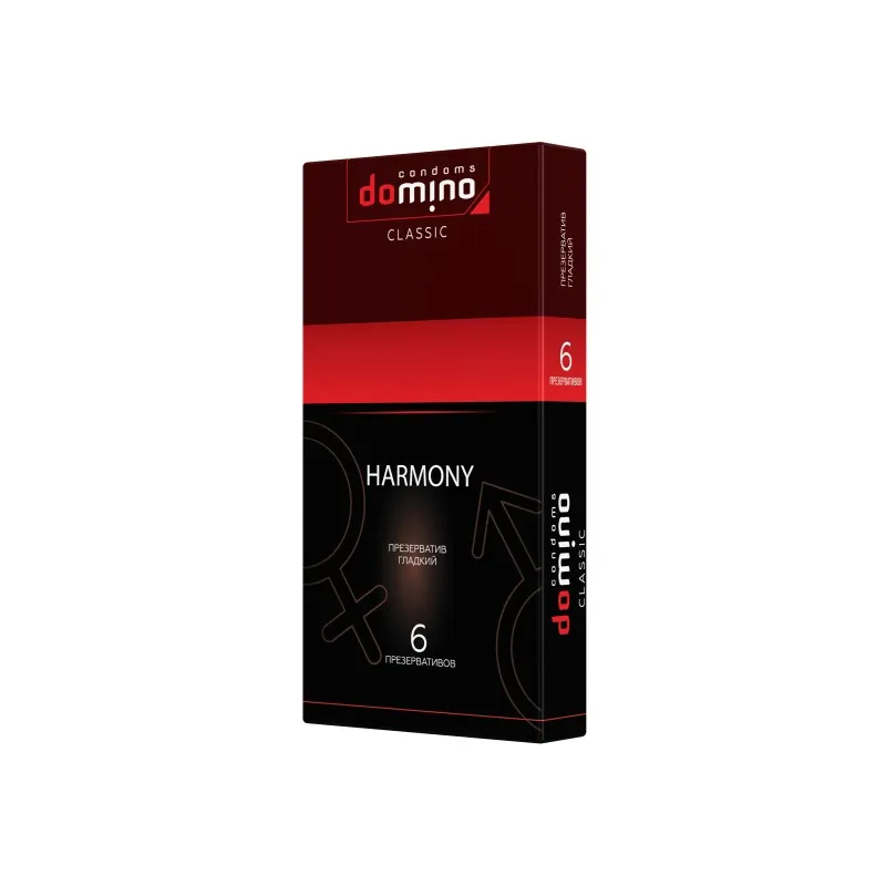 Фото Luxe Презервативы Domino, harmony, 18 см, 5,2 см, 6 шт.