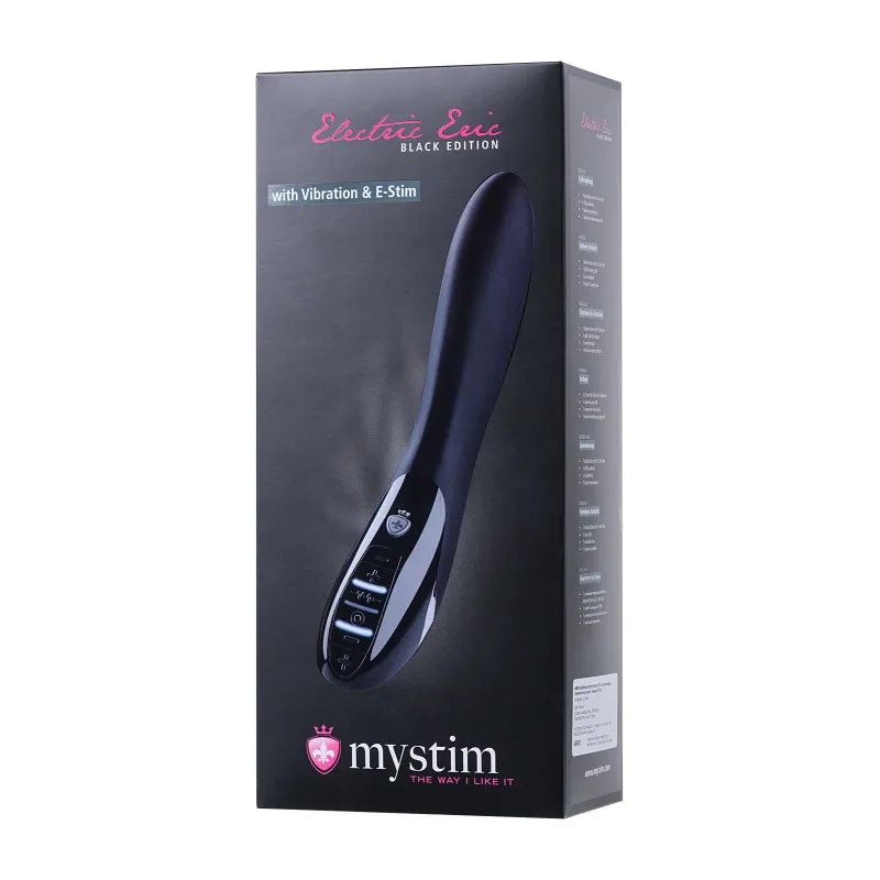 Изображение MYSTIM Вибратор Mystim Electric Eric  силиконовый с электростимуляцией, чёрный, 27 см