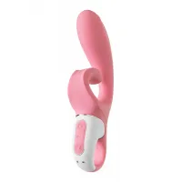 Изображение Satisfyer, Германия Нереалистичный вибратор Satisfyer Hug me Connect App, силикон, розовый, 20,5 см