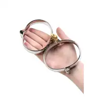Изображение Metal by TOYFA Наручники/ Оковы на ноги, TOYFA Metal, серебристые, 7,5Х9,5 см