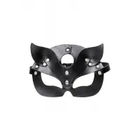 Фото PECADO B.D.S.M Маска кошки Pecado BDSM, рельефная, натуральная кожа, чёрная