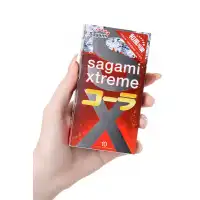 Фото Sagami, Япония Презервативы Sagami, xtreme, cola, латекс, 19 см, 5,2 см, 10 шт.