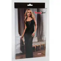Erolanta Lingerie Длинное платье с диагональными прозрачными полосами черное-OS — купить в Минске Фото Erolanta Lingerie Длинное платье с диагональными прозрачными полосами черное-OS