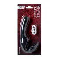 Фото Black & Red by TOYFA Безремневой страпон Black & Red by TOYFA с вибрацией, силикон, черный, 35 см
