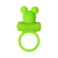 Изображение A-toys by TOYFA Виброкольцо на пенис A-Toys by TOYFA Chio, силикон, зеленое, 8,1 см, Ø 3,1 см