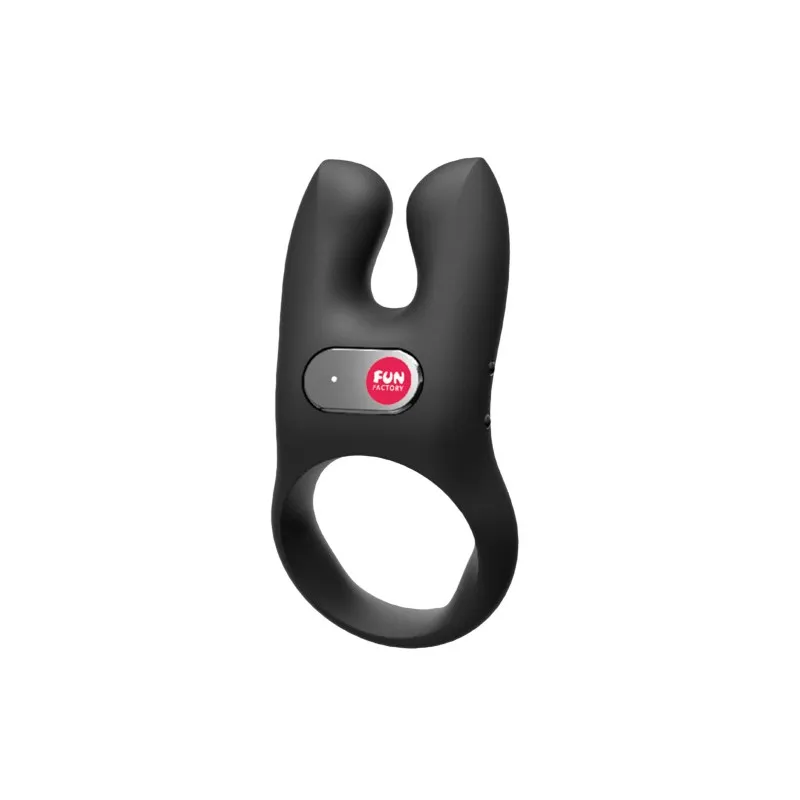 Фото Fun Factory, Германия Кольцо эрекционное Fun Factory NOS с вибрацией, силикон, черное, 8 см