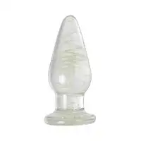 Фото Sexus Glass Анальная втулка Sexus Glass светящаяся в темноте, стекло, прозрачная, 9,8 см