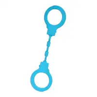 Изображение A-toys by TOYFA Силиконовые наручники A-Toys by TOYFA Celet, силикон, голубые, 33 см