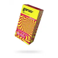 Изображение GANZO Презервативы Ganzo Extase, с точечно-ребристой поверхностью, анатомической формы, латекс, 18 см, 12