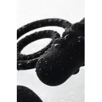 Фото Erotist Анальная пробка Erotist Ruffle с дополнительной стимуляцией, силикон, черная, M