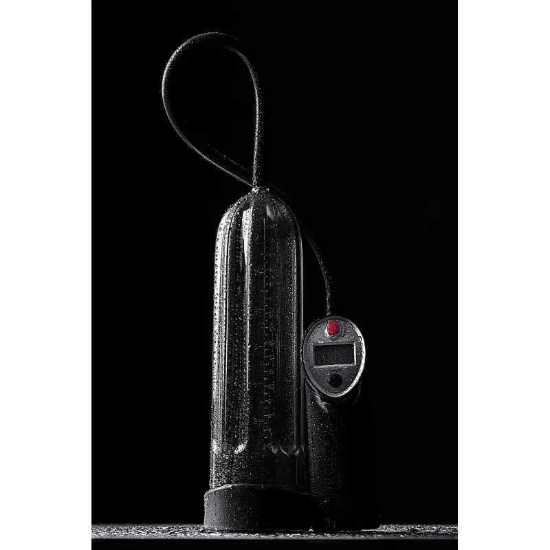 Фото Sexus Men Помпа для пениса Sexus Men Expert, полуавтоматическая, с манометром, ABS пластик, черная, 27 см, Ø 7