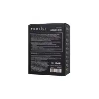 Фото Erotist Анальная втулка Erotist Hidro S, силикон, чёрный, 8,5 см