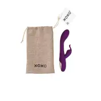 Изображение  Мешочек XOXO, текстиль, коричневый, 24,5*14 см