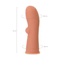 Фото KOKOS Насадка реалистичная KOKOS EXTREME SLEEVE с имитацией пирсинга, TPE, телесная, 14.7 см
