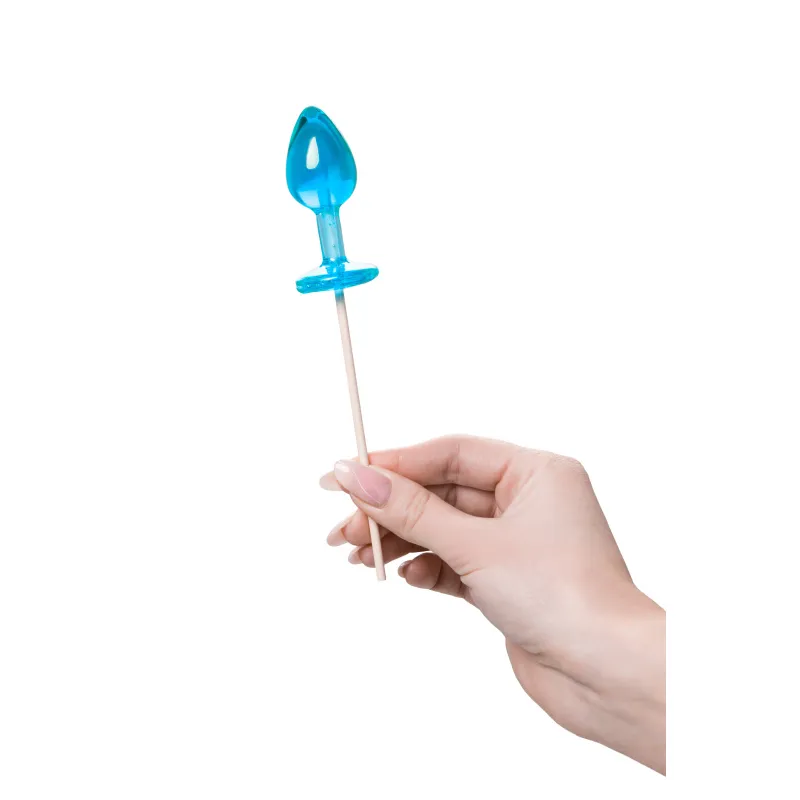 Фото Sosuчki Леденец Sosuчki, «Анальная втулка малая  Blue Curacao», голубой 29гр.