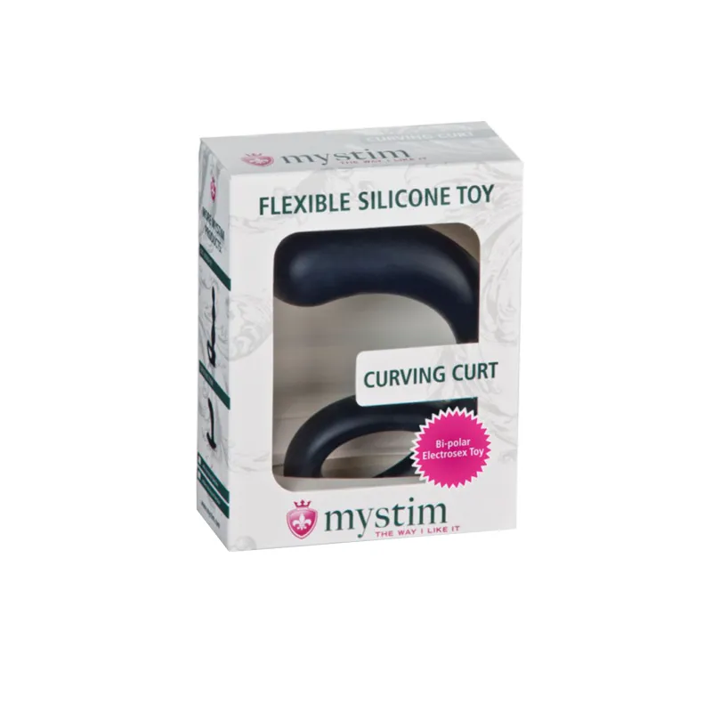 Фото MYSTIM Электростимулятор Mystim Curving Curt, силикон, черный, 13 см