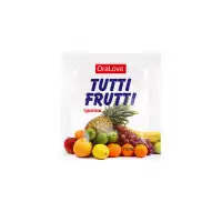 Изображение Биоритм, Россия Съедобная гель-смазка TUTTI-FRUTTI для орального секса со вкусом экзотических фруктов ,4гр по 20 шт