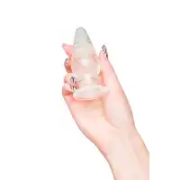 Фото Sexus Glass Анальная втулка Sexus Glass светящаяся в темноте, стекло, прозрачная, 9,8 см