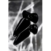 Фото Sexus Glass Анальная втулка Sexus Glass, стекло, черная, 11 см, Ø 4 см