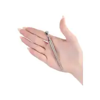 Изображение Metal by TOYFA Уретральный плаг-игла Metal by TOYFA, серебряный, 10 см