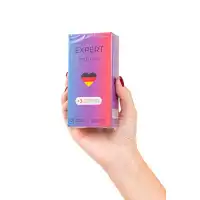 Изображение  Презервативы EXPERT Wild Love , ребристые с точками, 15 шт