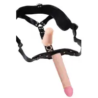 Фото Lovetoy, Китай Страпон LoveToy LESBIAN SERIES с поясом Harness, телесный
