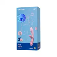 Фото Satisfyer, Германия Вибратор Satisfyer Hot Lover Connect App с клиторальным стимулятором, розовый, 20,4 см