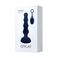 Изображение OPlay by TOYFA Анальная вибровтулка OPlay Wave с пультом ДУ, силикон, синий, 15,5 см.